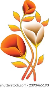 Diseño de borde exquisito, patrón de borde, Motif, Diseño gráfico-digital-textil-flores-hojas-Diseño digital con objetos coloridos y flores-