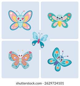 Exquisite Butterfly Set Collection Celebrating Nature in Vibrant Hues