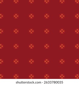 Exquisite Checkerboard Pattern with Bold Floral and Star Accents