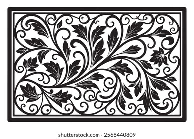 Exquisite Collection of Best-Selling Intricate Floral Laser Cut Designs for Decorative Panels, Wall Art, Home Decor, CNC Templates, Crafting Projects, and Artistic Laser Engraving Templates