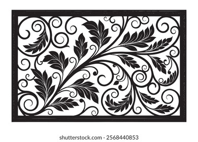 Exquisite Collection of Best-Selling Intricate Floral Laser Cut Designs for Decorative Panels, Wall Art, Home Decor, CNC Templates, Crafting Projects, and Artistic Laser Engraving Templates