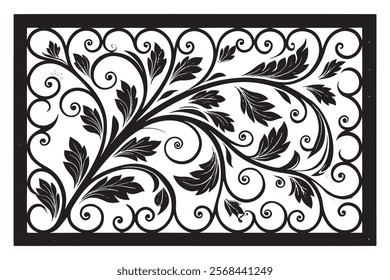 Exquisite Collection of Best-Selling Intricate Floral Laser Cut Designs for Decorative Panels, Wall Art, Home Decor, CNC Templates, Crafting Projects, and Artistic Laser Engraving Templates