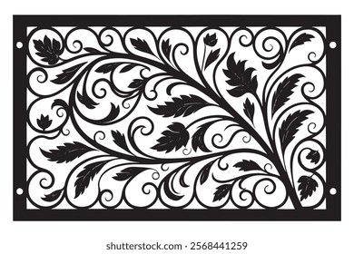 Exquisite Collection of Best-Selling Intricate Floral Laser Cut Designs for Decorative Panels, Wall Art, Home Decor, CNC Templates, Crafting Projects, and Artistic Laser Engraving Templates