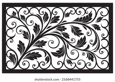 Exquisite Collection of Best-Selling Intricate Floral Laser Cut Designs for Decorative Panels, Wall Art, Home Decor, CNC Templates, Crafting Projects, and Artistic Laser Engraving Templates