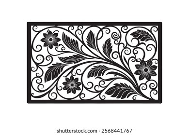 Exquisite Collection of Best-Selling Intricate Floral Laser Cut Designs for Decorative Panels, Wall Art, Home Decor, CNC Templates, Crafting Projects, and Artistic Laser Engraving Templates