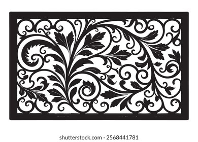 Exquisite Collection of Best-Selling Intricate Floral Laser Cut Designs for Decorative Panels, Wall Art, Home Decor, CNC Templates, Crafting Projects, and Artistic Laser Engraving Templates