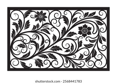 Exquisite Collection of Best-Selling Intricate Floral Laser Cut Designs for Decorative Panels, Wall Art, Home Decor, CNC Templates, Crafting Projects, and Artistic Laser Engraving Templates