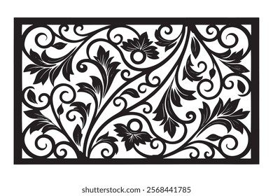 Exquisite Collection of Best-Selling Intricate Floral Laser Cut Designs for Decorative Panels, Wall Art, Home Decor, CNC Templates, Crafting Projects, and Artistic Laser Engraving Templates