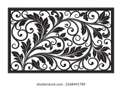 Exquisite Collection of Best-Selling Intricate Floral Laser Cut Designs for Decorative Panels, Wall Art, Home Decor, CNC Templates, Crafting Projects, and Artistic Laser Engraving Templates