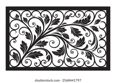 Exquisite Collection of Best-Selling Intricate Floral Laser Cut Designs for Decorative Panels, Wall Art, Home Decor, CNC Templates, Crafting Projects, and Artistic Laser Engraving Templates