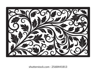 Exquisite Collection of Best-Selling Intricate Floral Laser Cut Designs for Decorative Panels, Wall Art, Home Decor, CNC Templates, Crafting Projects, and Artistic Laser Engraving Templates