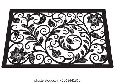 Exquisite Collection of Best-Selling Intricate Floral Laser Cut Designs for Decorative Panels, Wall Art, Home Decor, CNC Templates, Crafting Projects, and Artistic Laser Engraving Templates