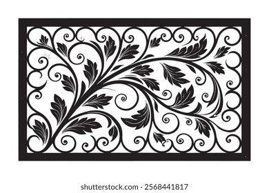 Exquisite Collection of Best-Selling Intricate Floral Laser Cut Designs for Decorative Panels, Wall Art, Home Decor, CNC Templates, Crafting Projects, and Artistic Laser Engraving Templates