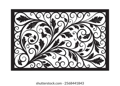 Exquisite Collection of Best-Selling Intricate Floral Laser Cut Designs for Decorative Panels, Wall Art, Home Decor, CNC Templates, Crafting Projects, and Artistic Laser Engraving Templates