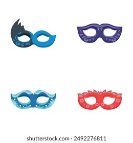 Exquisite and colorful festive masquerade mask collection for party accessories and elegant disguise