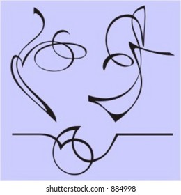 Exquisite Design Elements 18 (Vector) Very clean and exquisite design elements of ornamental type.  Very clean vectors!