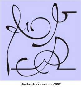 Elementos de design requintado 19 (Vetor) Muito limpo e requintado elementos de design de tipo ornamental.  Vetores muito limpos!