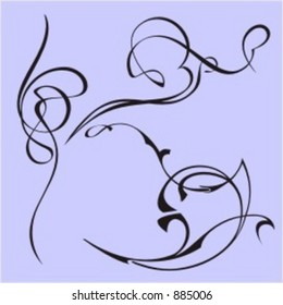 Exquisite Design Elements 34 (Vector) Very clean and exquisite design elements of ornamental type.  Very clean vectors!