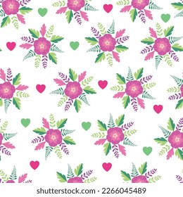 Exquisite ditsy floral seamless surface pattern design. Aesthetic bunch of blooming scandi wildflowers. Allover printed flowery textured background. Dainty tileable floral arrangement. 