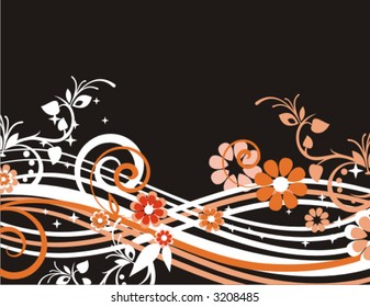 Exquisite floral background. Check my portfolio for more of this series as well as thousands of other great vector items.