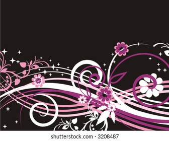 Exquisite floral background. Check my portfolio for more of this series as well as thousands of other great vector items.