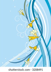 Exquisite floral background. Check my portfolio for more of this series as well as thousands of other great vector items.