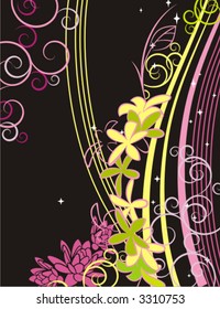 Exquisite floral background. Check my portfolio for more of this series as well as thousands of other great vector items.