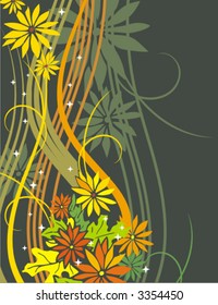 Exquisite floral background. Check my portfolio for more of this series as well as thousands of other great vector items.