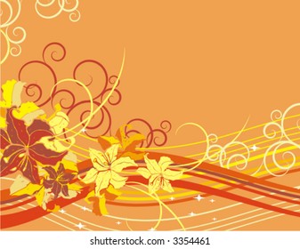 Exquisite floral background. Check my portfolio for more of this series as well as thousands of other great vector items.