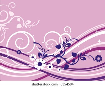 Exquisite floral background. Check my portfolio for more of this series as well as thousands of other great vector items.