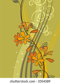 Exquisito fondo floral. Revisa mi portafolio para más de esta serie así como miles de otros grandes vectores.