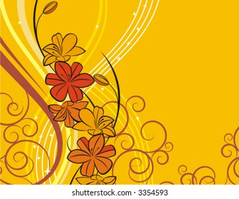 Exquisite floral background. Check my portfolio for more of this series as well as thousands of other great vector items.
