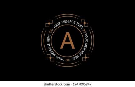 Exquisito y moderno monograma con la letra A. Icono de marca Premium. Diseño de logotipo vector para negocios, industria de la belleza, cosméticos, salón, boutique, empresa, corporación.