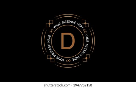 Exquisite, moderne Monogramm mit dem Buchstaben D. Premium-Markensymbol. Vector Logo Design für Business, Beauty Industrie, Kosmetik, Salon, Boutique, Unternehmen, Unternehmen.