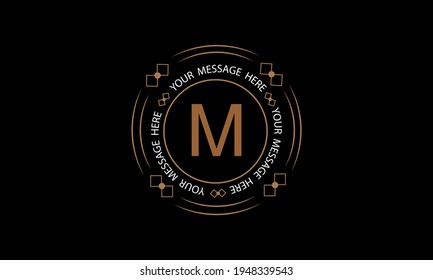 Exquisite, modern monogram with the letter M. Premium brand icon. Vector logo design for business, beauty industry, cosmetics, salon, boutique, company, corporation.