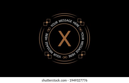 Exquisite, moderne Monogramm mit dem Buchstaben X. Premium-Markensymbol. Vector Logo Design für Business, Beauty Industrie, Kosmetik, Salon, Boutique, Unternehmen, Unternehmen.