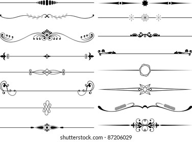 Exquisite Ornamental and Page Decoration Designs elements.
