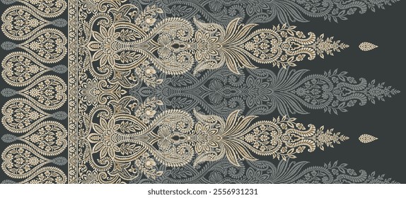 Exquisite Paisley Print Design for Fabric or Textile Design