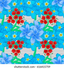 Exquisite pattern with plumeria flowers in vintage style. Trendy print with watercolor ditsy plumeria flowers on a gray background. Beautiful vector seamless pattern for decoration and design.