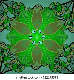 Exquisite pattern of watercolor sketches of the flower. Beautiful pattern for decoration and design. Toned. Watercolor seamless pattern bouquet of flowers. Trendy print.