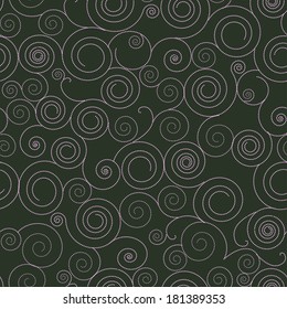 Exquisite purple seamless background with spirals of points