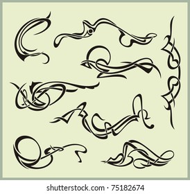 Exquisite Scroll Ornamental Designs