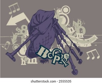 Exquisite Series of Musical Typography Backgrounds in Grunge Style. Check my portfolio for much more of this series as well as thousands of similar and other great vector items.