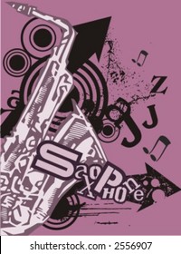 Exquisite Series of Musical Typography Backgrounds in Grunge Style. Check my portfolio for much more of this series as well as thousands of similar and other great vector items.