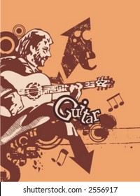 Exquisita serie de antecedentes tipográficos musicales en estilo grunge. Revisa mi portafolio para mucho más de esta serie así como miles de artículos similares y otros grandes vectores.