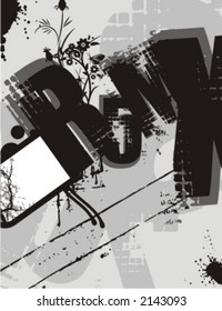 Exquisite Series of Typography Grunge Backgrounds. Check my portfolio for much more of this series as well as thousands of similar and other great vector items.