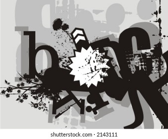 Exquisite Series of Typography Grunge Backgrounds. Check my portfolio for much more of this series as well as thousands of similar and other great vector items.