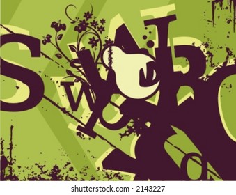 Exquisite Series of Typography Grunge Backgrounds. Check my portfolio for much more of this series as well as thousands of similar and other great vector items.
