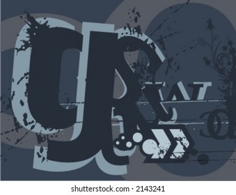 Exquisite Series of Typography Grunge Backgrounds. Check my portfolio for much more of this series as well as thousands of similar and other great vector items.