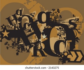 Exquisite Series of Typography Grunge Backgrounds. Check my portfolio for much more of this series as well as thousands of similar and other great vector items.